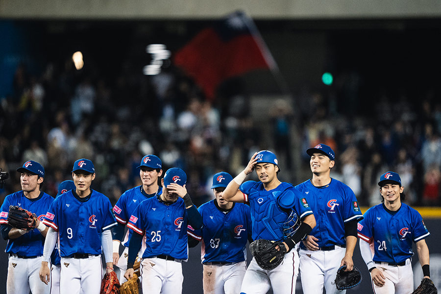 オーストラリアに11-3で勝ち、4強入りが決定した台湾代表【写真：Getty Images】