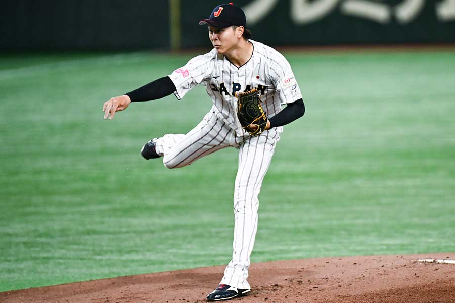 侍ジャパンの高橋宏斗【写真：中戸川知世】