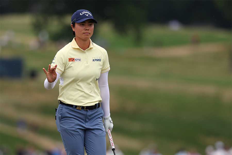 全米女子オープンで優勝した笹生優花【写真：Getty Images】