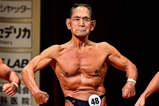 御年88歳の日本人ボディビルダーに海外衝撃 世界一決戦に現れ「尊敬