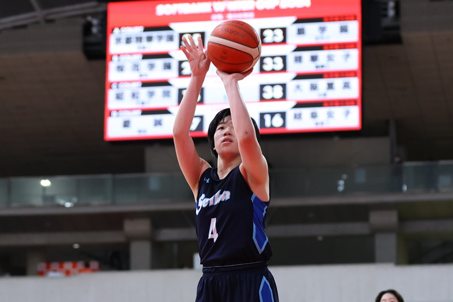 精華女子の清藤優衣【写真：（C）SoftBank ウインターカップ2024】