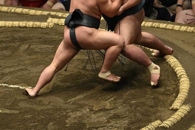 大相撲74kg力士が「筋肉もヤバイ」 155kg相手ぶん投げネット騒然「身体
