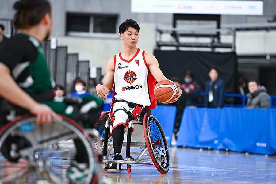 車いすバスケットボールの天皇杯に出場した高松義伸【写真:中戸川知世】