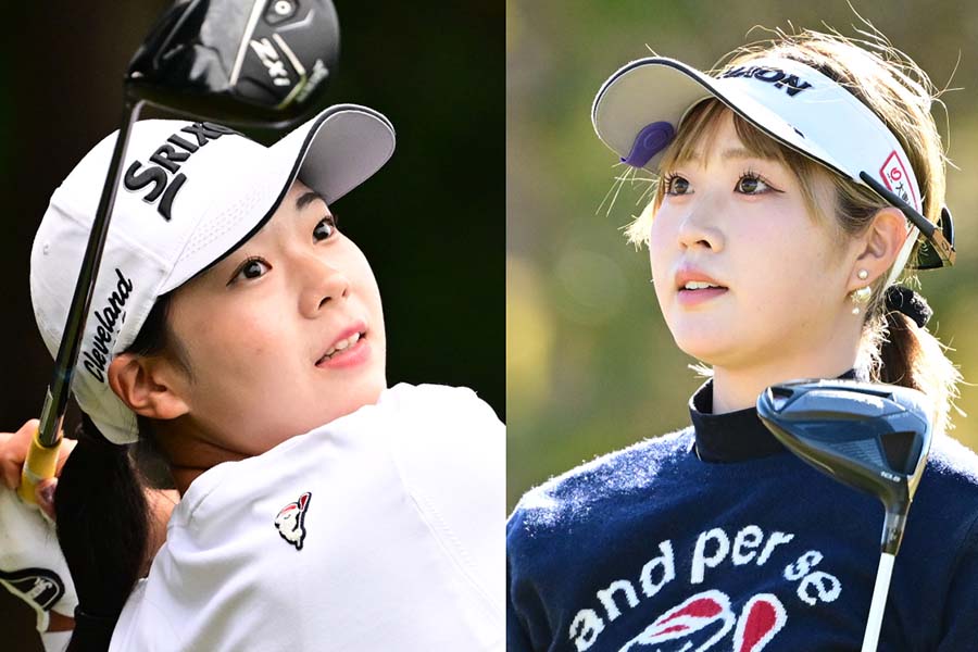 菅楓華（左）と都玲華【写真：Getty Images】