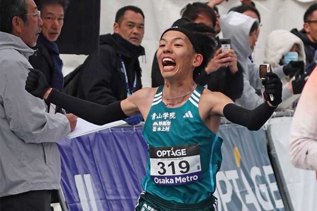 初マラソンで学生新記録も「目指すのは三大駅伝」 青学大・黒田朝日