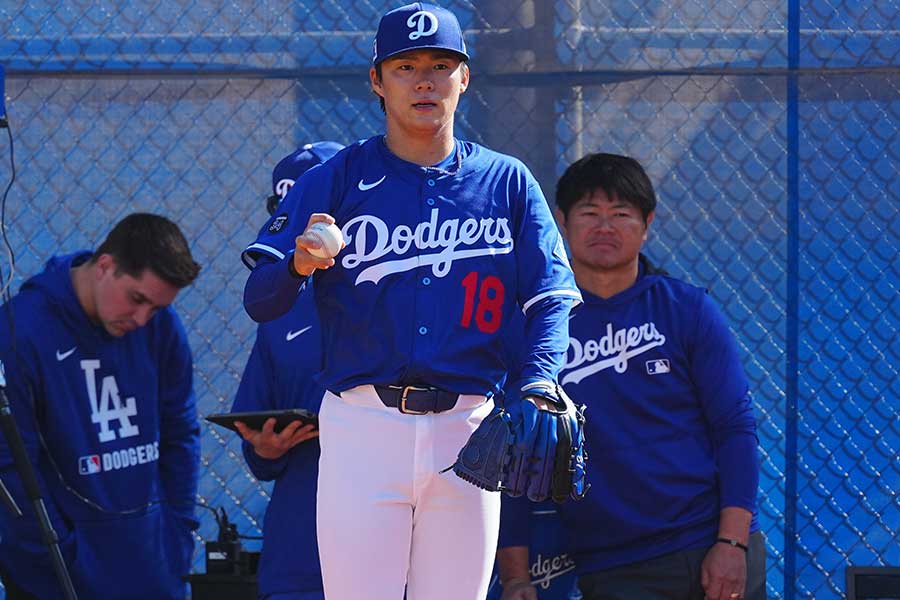 ドジャースの山本由伸【写真：荒川祐史】