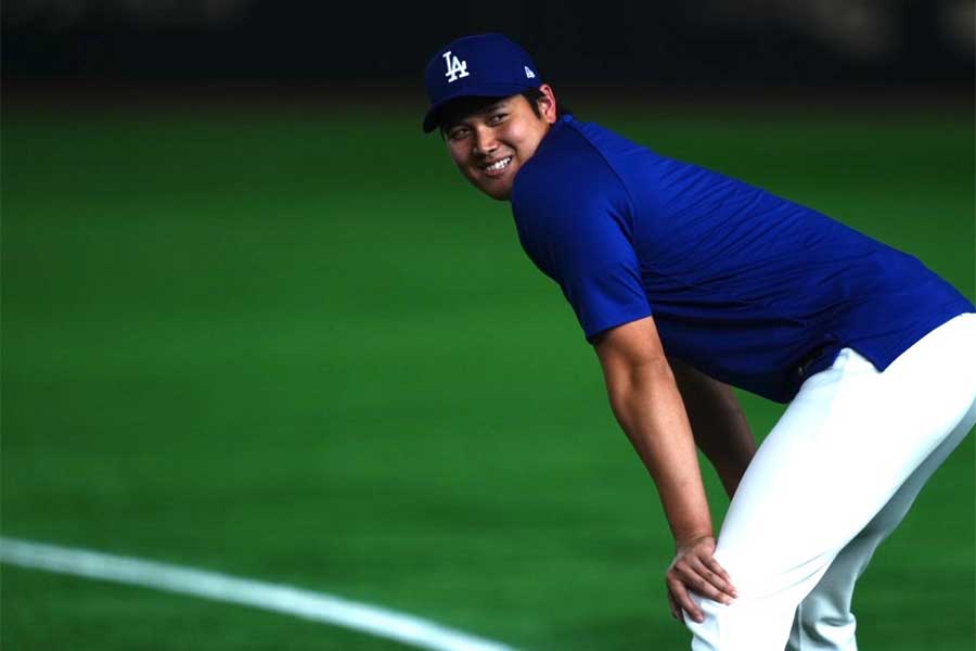 東京ドームに登場したドジャースの大谷翔平【写真:Full-Count/矢口亨】