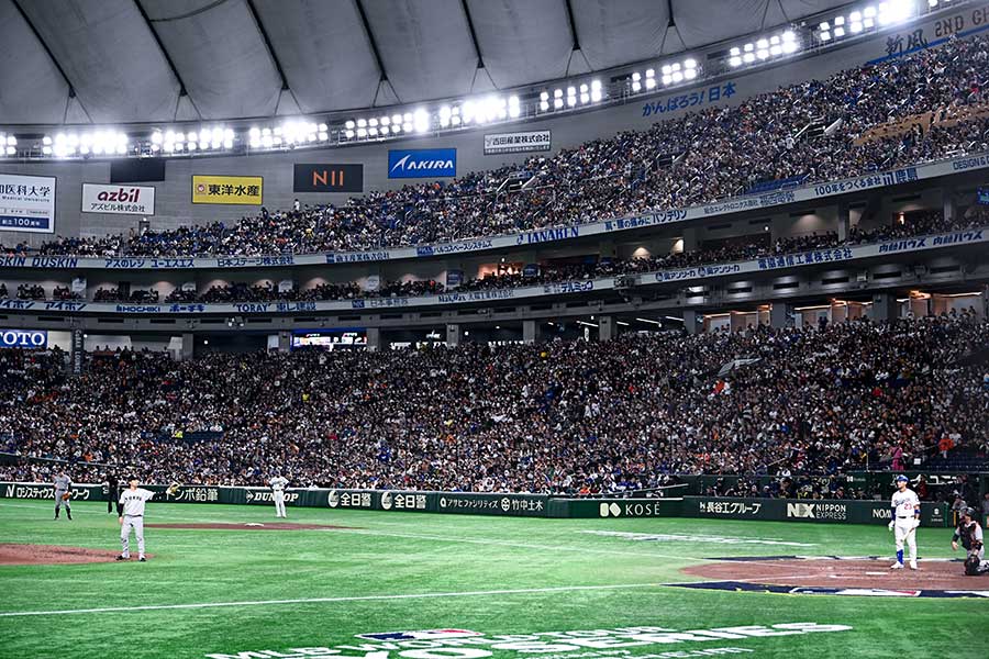 MLB東京シリーズが行われる東京ドーム【写真：中戸川知世】