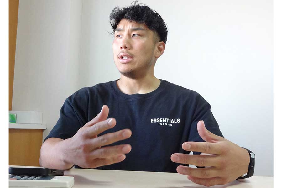 今回のイベントにかける想いを語った栗原由太【写真：吉田宏】