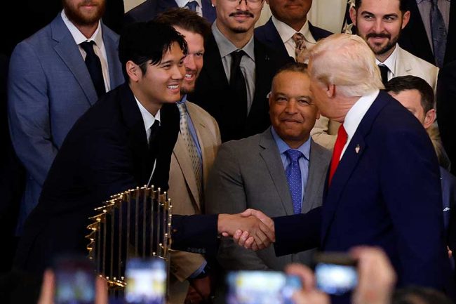 大谷翔平にトランプ大統領が驚愕「それは脅威だね」 ロバーツ監督が一