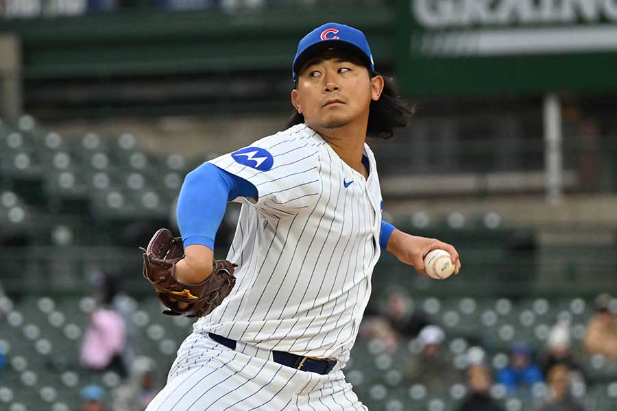レンジャーズ戦で登板したカブスの今永昇太【写真：ロイター】