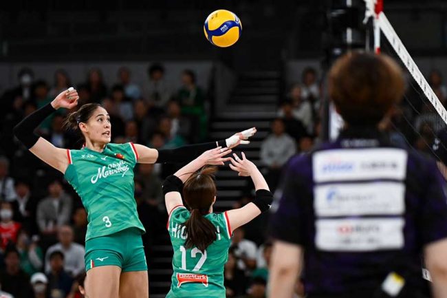 バレー大阪MVが初代女王に王手 サーブ戦術で圧倒 主将・田中瑞稀