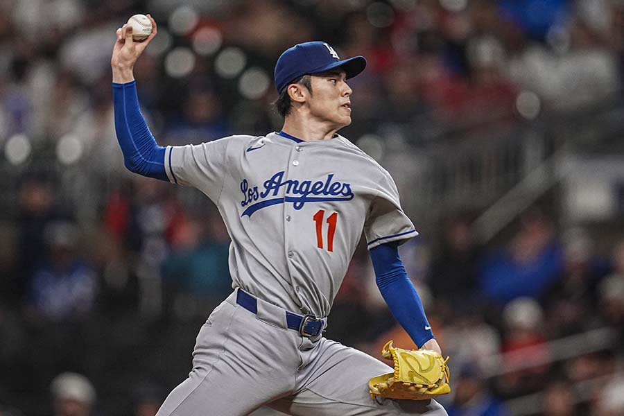 ドジャースの佐々木朗希【写真：ロイター】