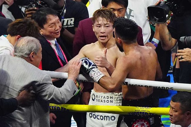 TKO負けカルデナス、井上尚弥と即座の行動 敬意込めた2ショットに日本
