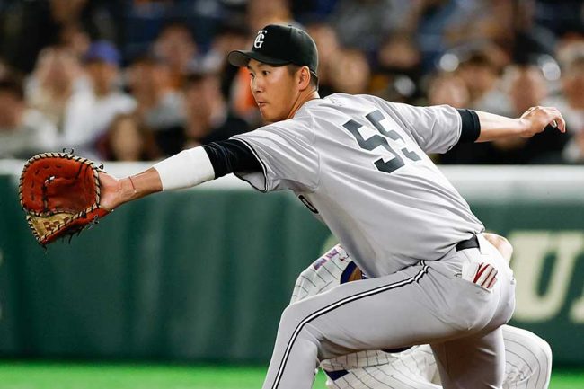 巨人戦で騒然「でっっっっっっっか」身長200cm活かした超ビッグプレー