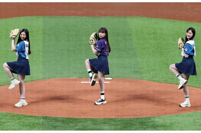 可愛すぎて声出た」 人気女子3人組が巻き起こした始球式の結末にネット