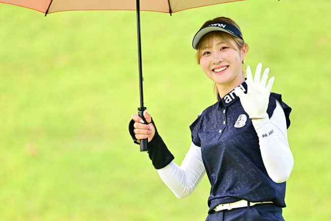 女子ゴルフで中継カメラを