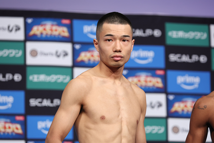 前日計量を行った増田陸【写真：高橋学】