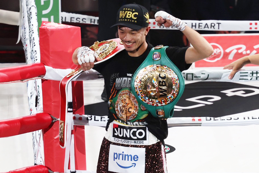 前WBC&IBF世界バンタム級王者の中谷潤人【写真:山口比佐夫】