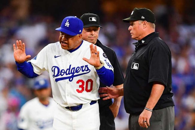 退場のド軍ロバーツ監督が示した怒り「理解できない」「一貫性がない