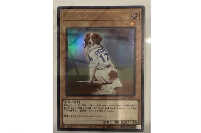 大谷、まさかの報告「俺のターン」 愛犬デコピンが超レアな遊戯王