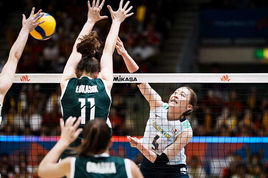 エース石川は身長174センチだ【写真：中戸川知世】