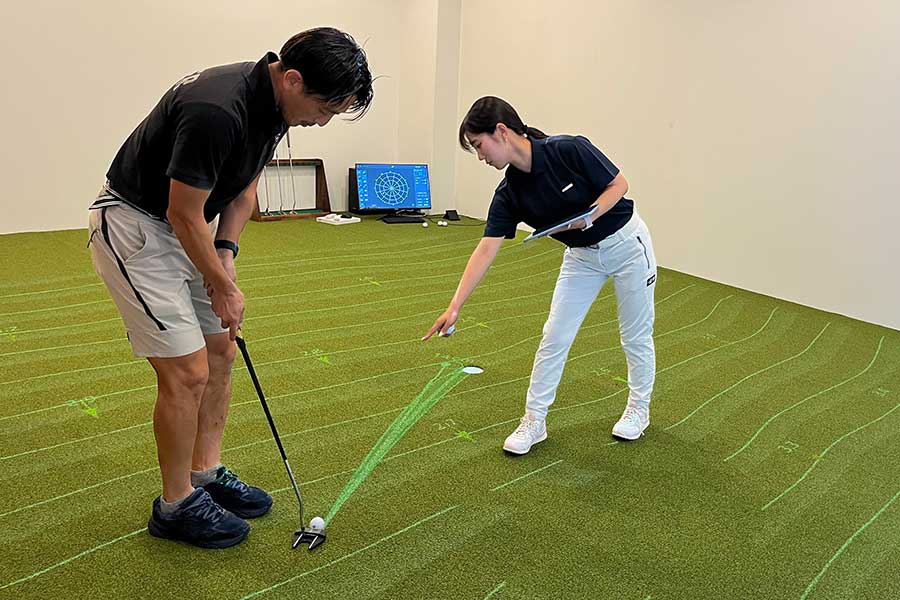 実際にレッスンする花渕【写真：編集部】