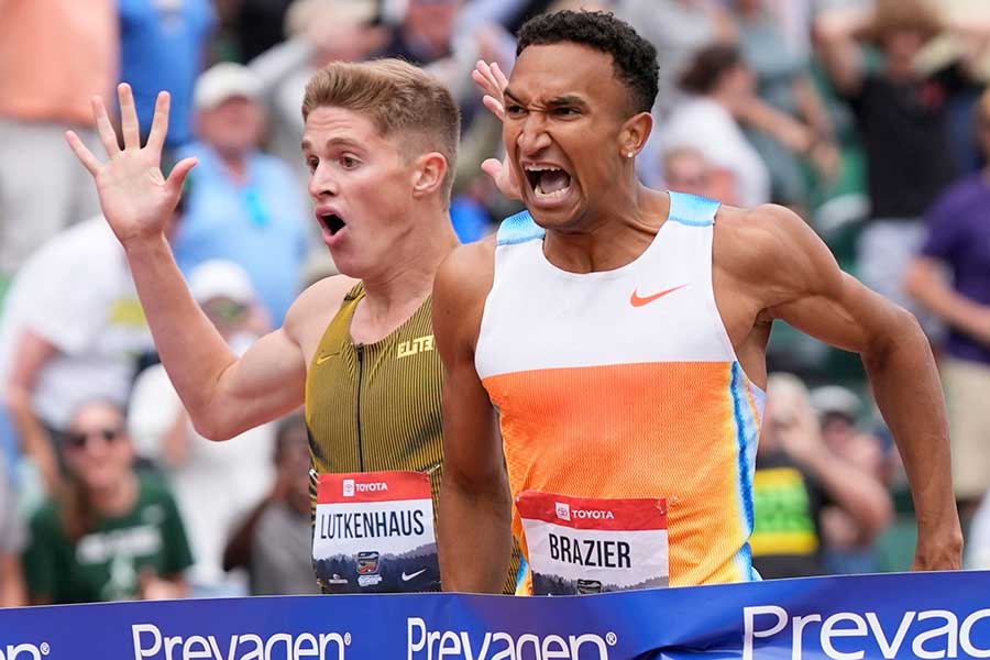 男子800メートルでU18世界新記録を樹立したクーパー・ルッケンハウス（左）【写真：AP/アフロ】