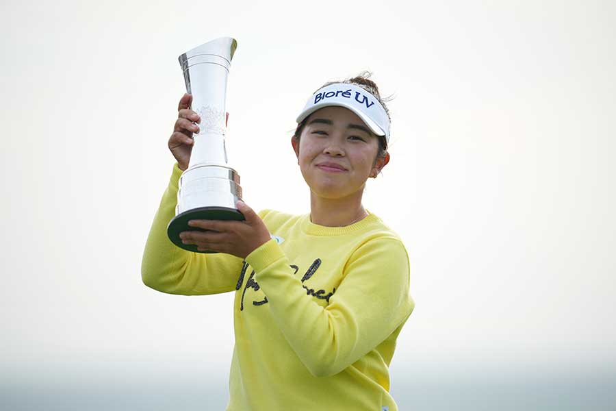 AIG全英女子オープンで優勝した山下美夢有【写真：AP/アフロ】
