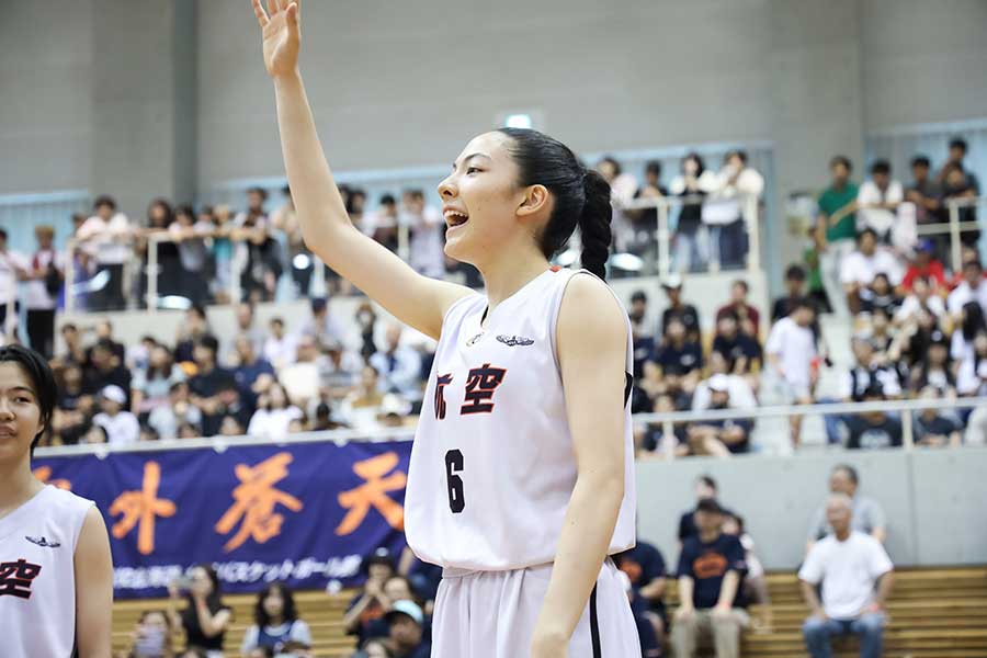 応援に応える活躍を見せた庵原有紗【写真：山田智子】