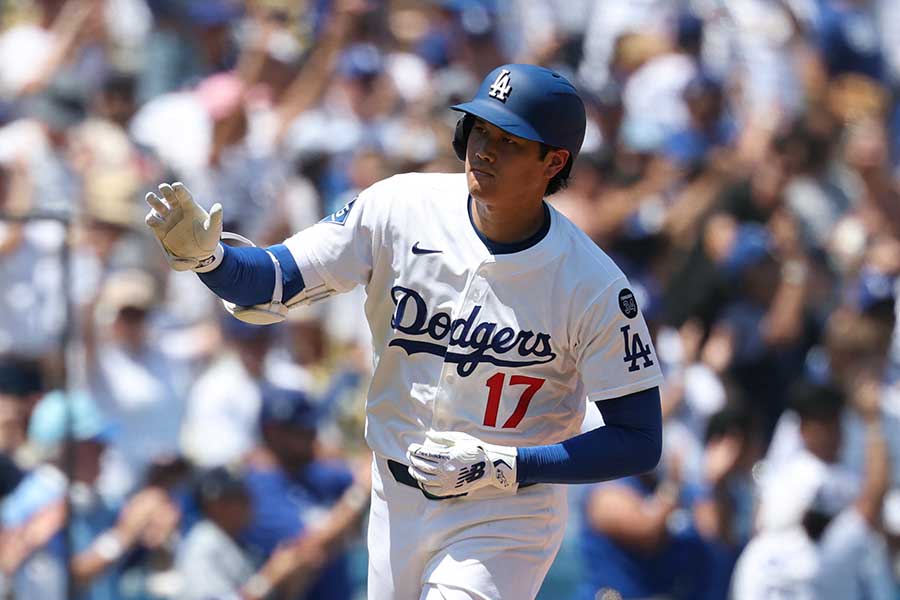 カージナルス戦で39号を放ったドジャースの大谷翔平【写真：ロイター】