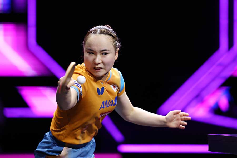 WTTチャンピオンズ横浜に出場した伊藤美誠【写真：長田洋平/アフロスポーツ】