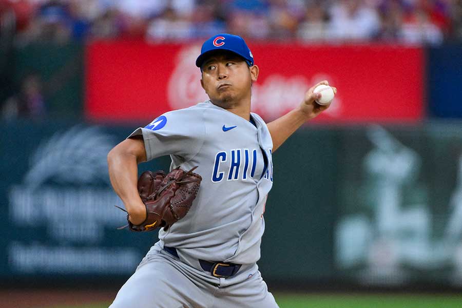 カージナルス戦で好投も今季5敗目を喫したカブスの今永昇太【写真:ロイター】