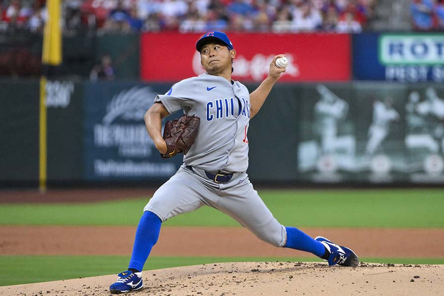 カージナル戦で好投も、今季5敗目を喫したカブスの今永昇太【写真：ロイター】