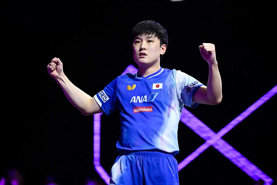 WTTチャンピオンズ横浜で優勝した張本智和【写真:中戸川知世】