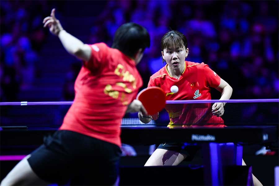 決勝で孫穎莎に勝利した陳幸同【写真:中戸川知世】