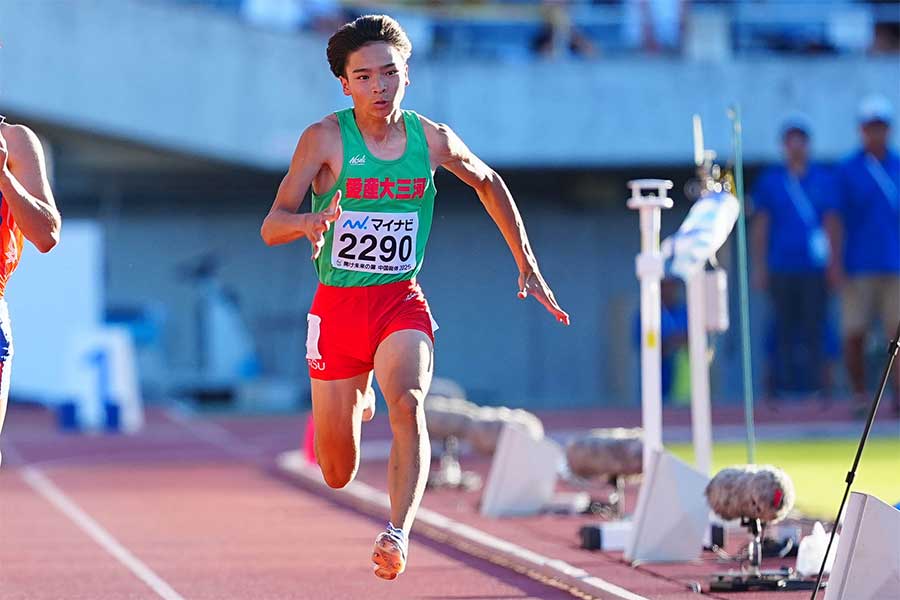 家族の背中を追い、インターハイ決勝を駆け抜けた愛知産大三河・杉山輝【写真:荒川祐史】