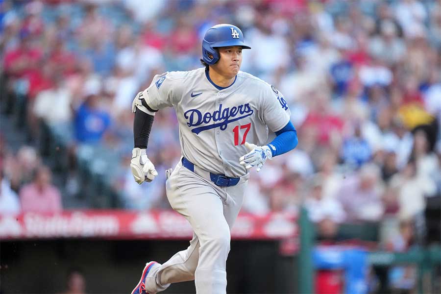 エンゼルス戦に先発出場したドジャースの大谷翔平【写真：ロイター】