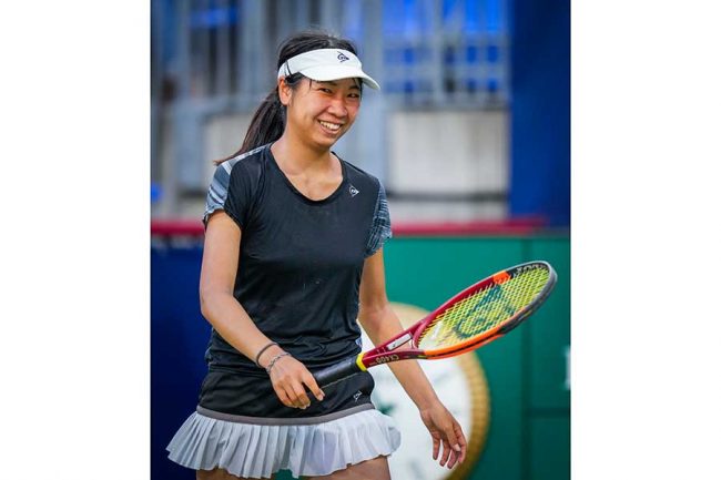 伊藤あおい選手 サインボール ブレーク中の女子テニス21歳、敗戦でも示した