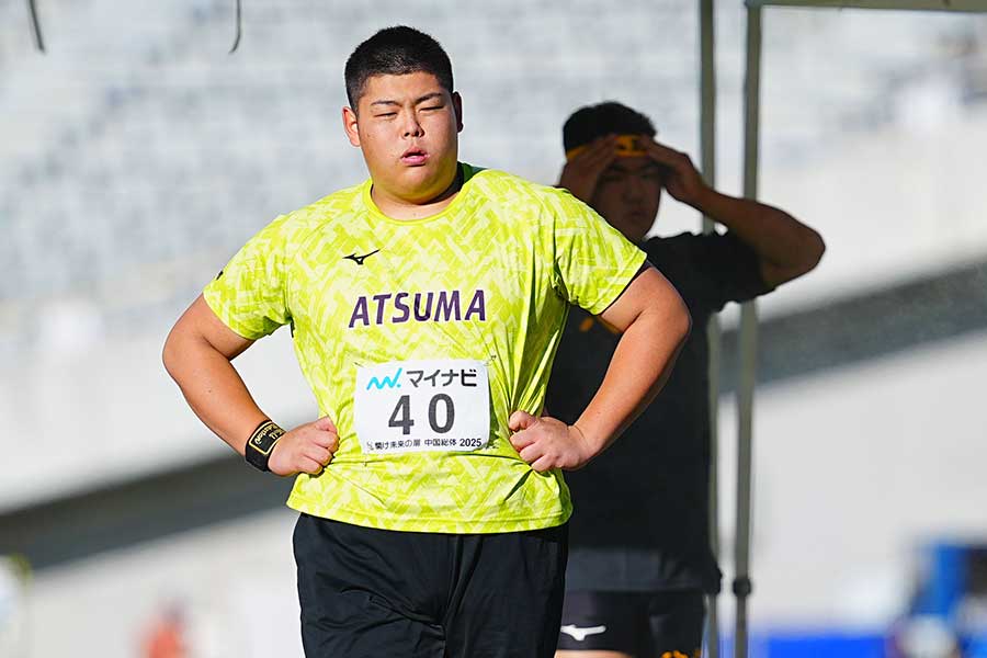 「今年中に砲丸で日本記録を出す」というのが目標だ【写真:荒川祐史】