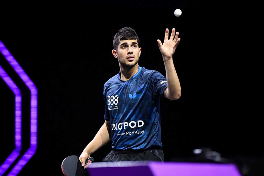 WTTチャンピオンズ横浜に出場したカナク・ジャ【写真:中戸川知世】