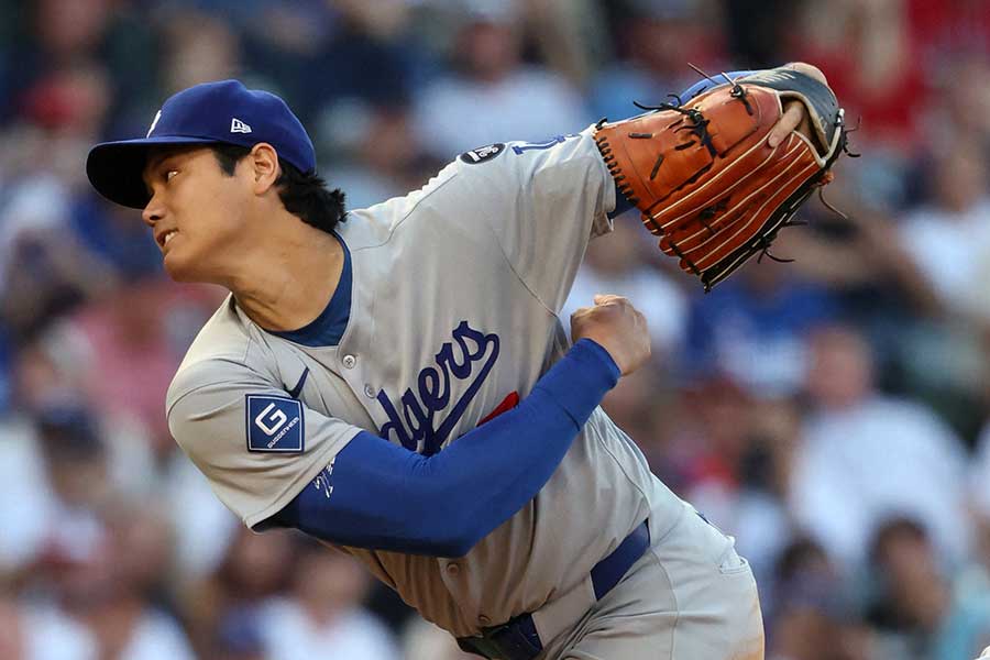 エンゼルス戦に先発登板したドジャースの大谷翔平【写真：ロイター】