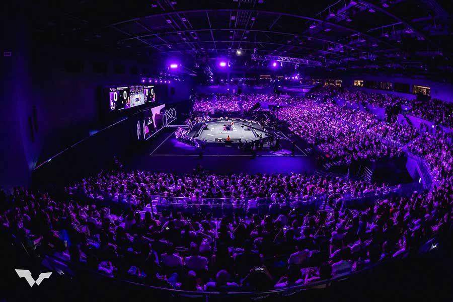 クラブ彷彿の大音響、異質ムードで記者を没入させたWTT大会【写真:WTT提供】