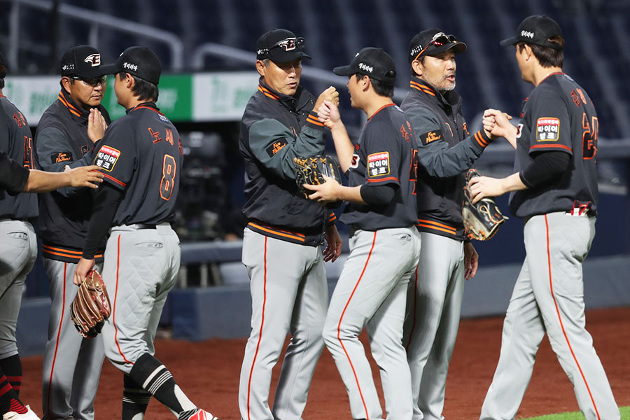 ハンファ・イーグルス（2020年5月撮影）【写真：YONHAP NEWS/アフロ】