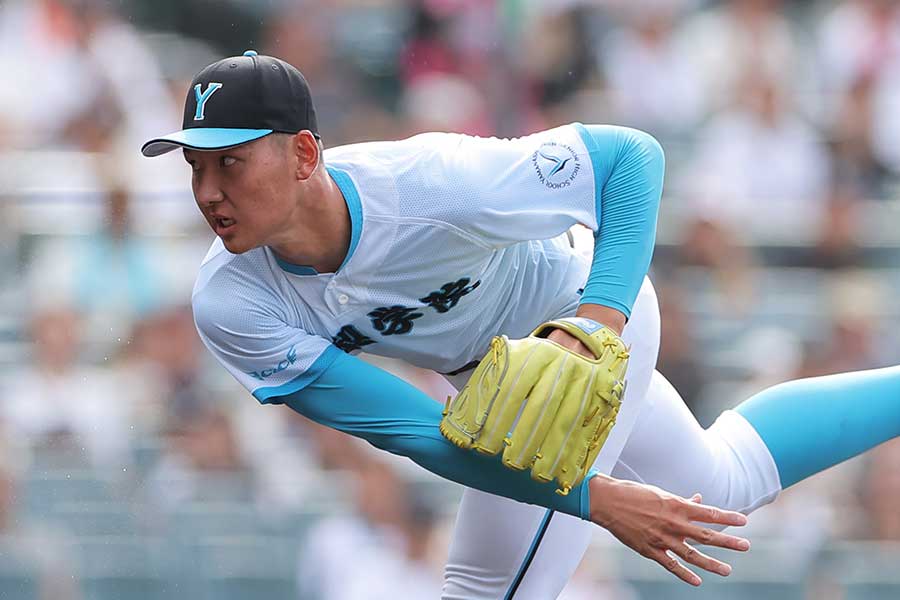 山梨学院の菰田陽生【写真：産経新聞社】