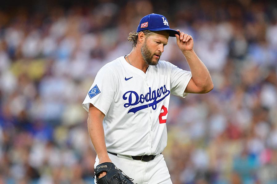 パドレス戦で今季7勝目を挙げたドジャースのクレイトン・カーショー【写真:ロイター】