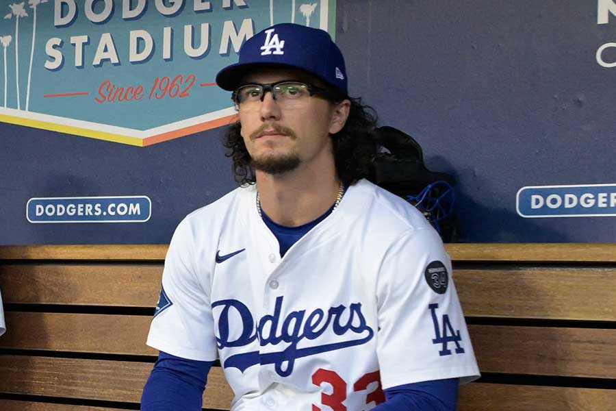 元ドジャースのジェームズ・アウトマン【写真：ロイター】