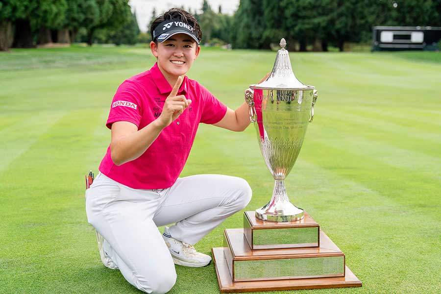ザ・スタンダード ポートランドクラシックで優勝した岩井明愛【写真：AP/アフロ】