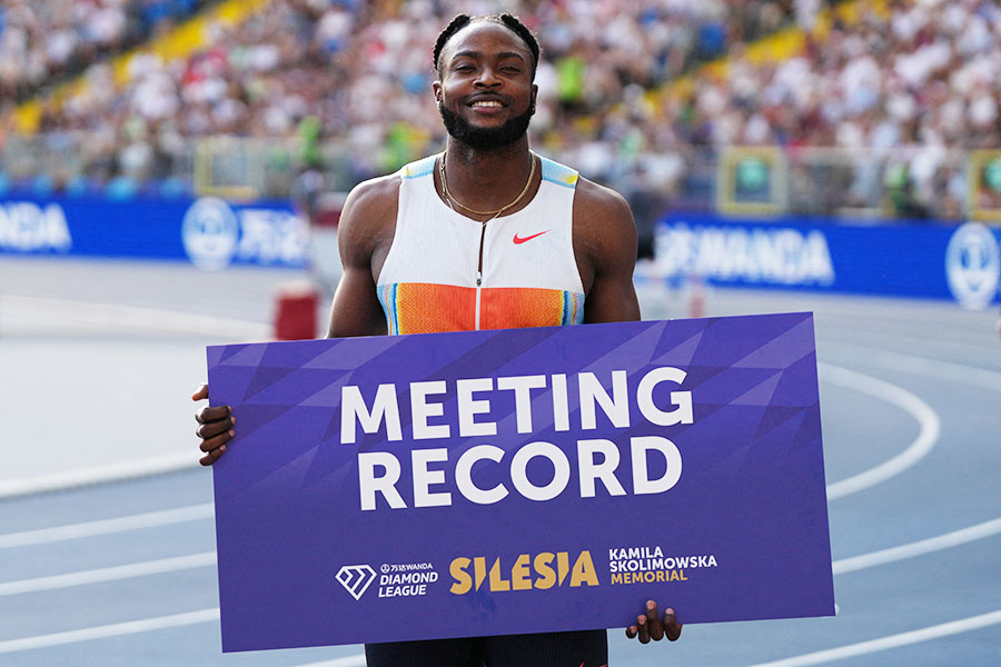 ダイヤモンドリーグで優勝したキシェーン・トンプソン【写真:ロイター】