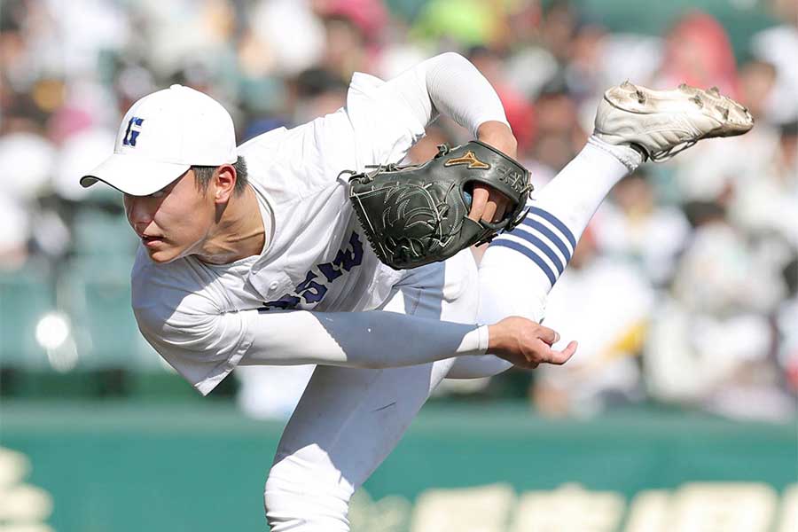 県岐阜商の柴田蒼亮【写真：スポーツ報知/アフロ】